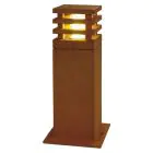 SLV Vierkant 40 Vloerlamp Staal Roestig | Buitenverlichting - IP55 - Geschikt voor 1x E27 