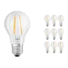 Voordeelpak 10x Ledvance Classic LED E27 Peer Filament Helder 4.2W 470lm - 927 Zeer Warm Wit | Beste Kleurweergave - Dimbaar - Vervangt 40W